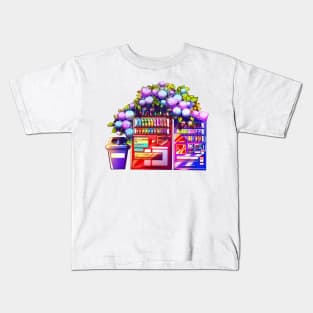 Vending machines and the hydrangea Kids T-Shirt